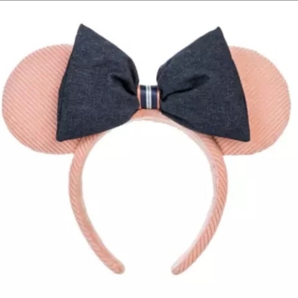 Minnie Mouse Ear Headband for Adults – Denim and Corduroy - Picture 1 of 4